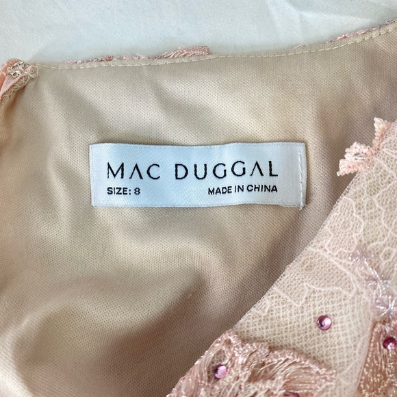 Mac Duggal floral applique illusion gown - Picture 13 of 13